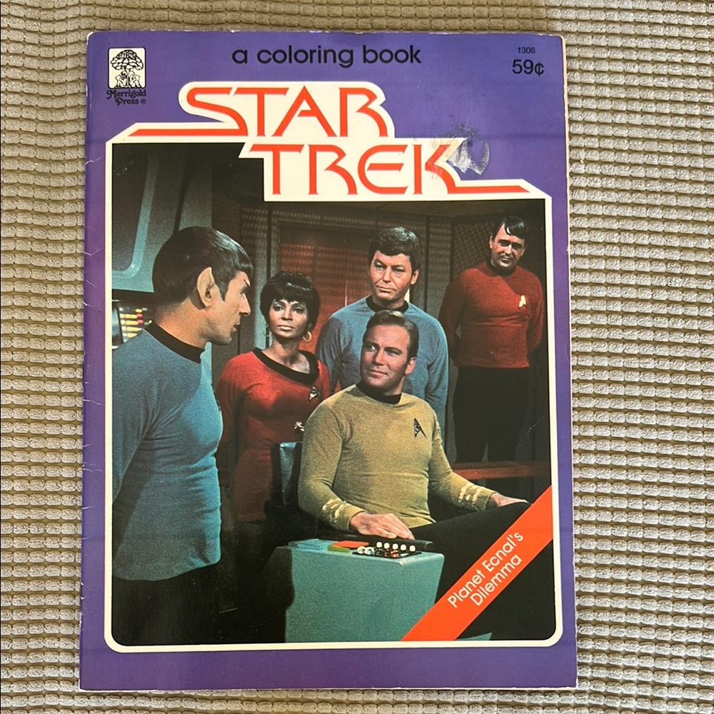 Star Trek Planet Ecnal's Dilemma Coloring Book-Vintage Collector’s Item